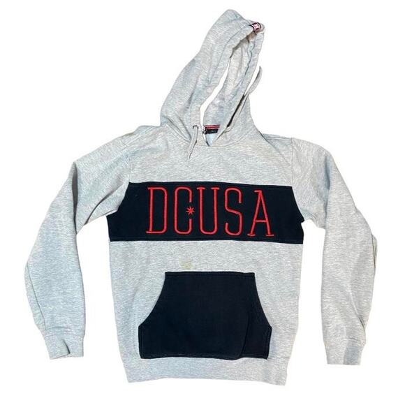 2000s grey and black dc hoodie - Picture 1 of 4